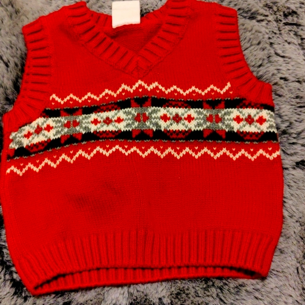 Red sleeves pullover hoodie. Very cute for photos, church, meeting family ECT...